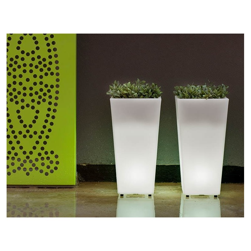 NEW GARDEN donica MELISA 30 SOLAR &  BATTERY biała