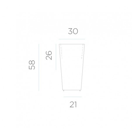 NEW GARDEN donica MELISA 30 SOLAR &  BATTERY biała
