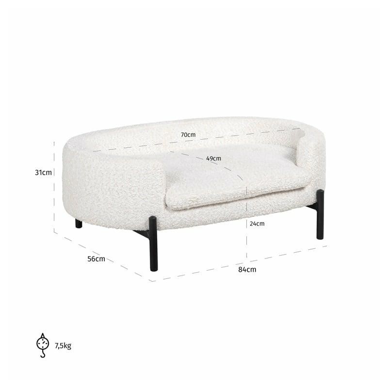 RICHMOND legowisko dla psa DOLLY białe