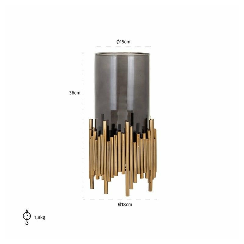 RICHMOND świecznik LENNOX M złoty