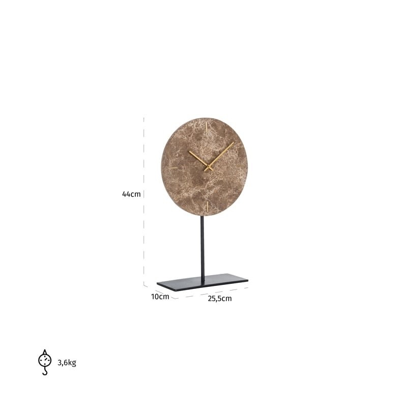 RICHMOND zegar stołowy BRETT brązowy