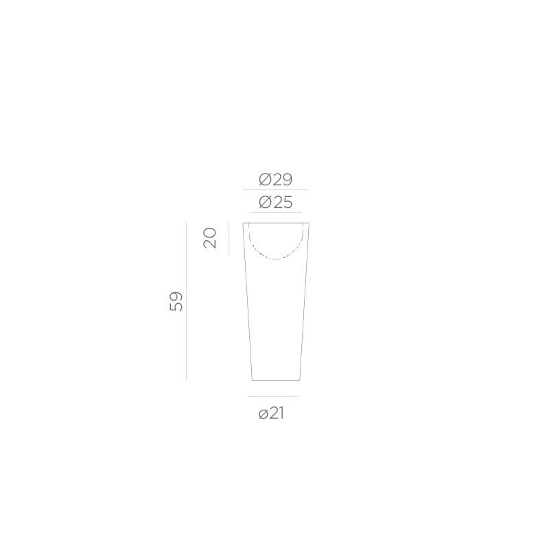 NEW GARDEN donica FICUS 60 CABLE biała