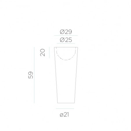 NEW GARDEN donica FICUS 60 CABLE biała