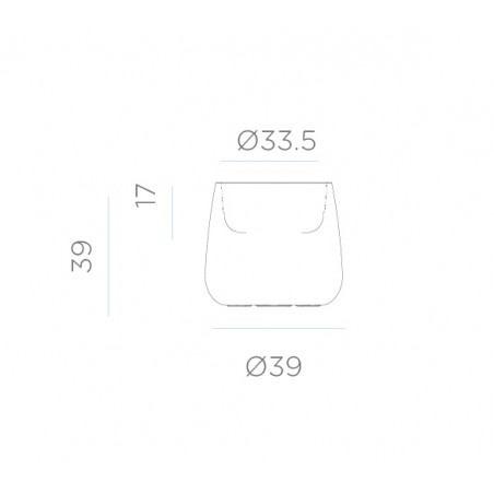 NEW GARDEN donica CAMELIA 40 CABLE biała