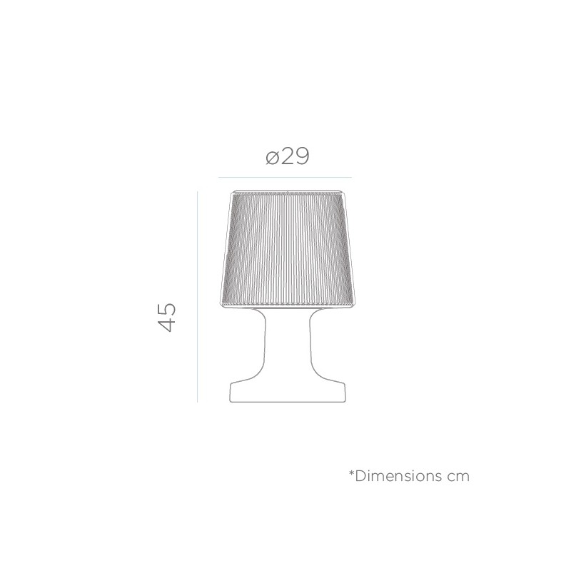 NEW GARDEN lampa stołowa CARMEN 45 INDOOR