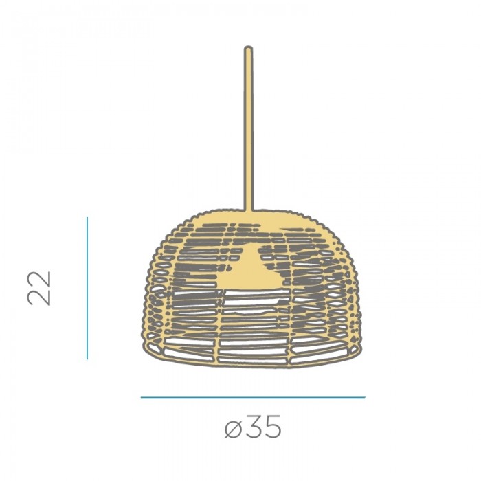 NEW GARDEN lampa wisząca BOSSA 20 HANG IN&OUT...