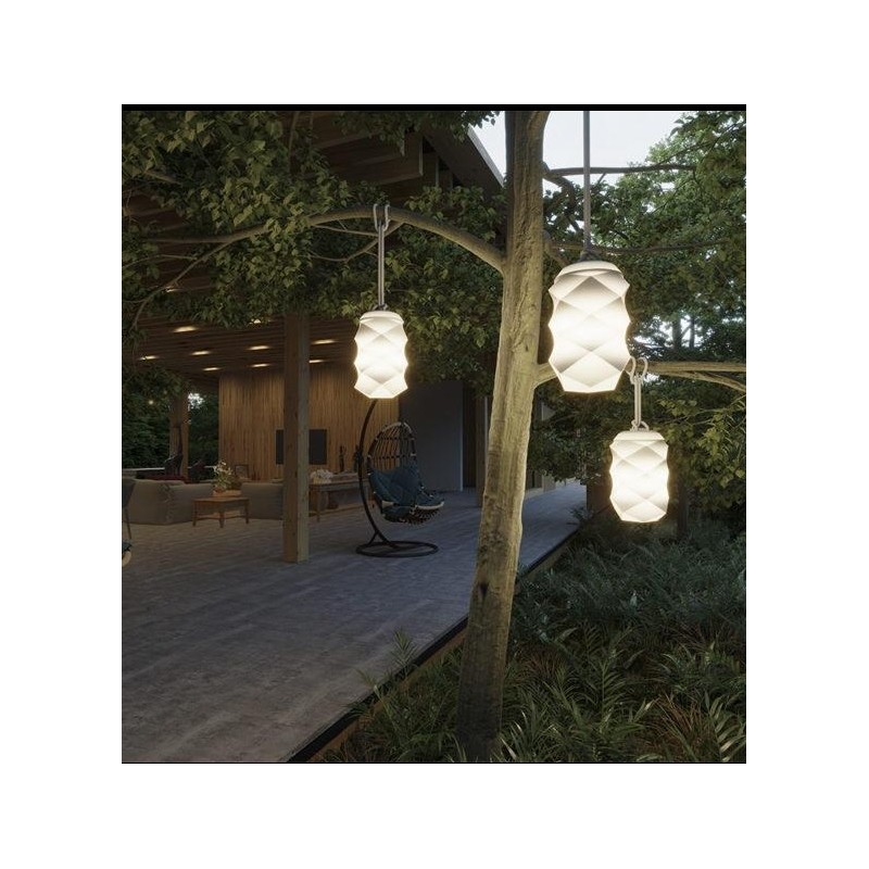 NEW GARDEN lampa przenośna BITA szara BATTERY