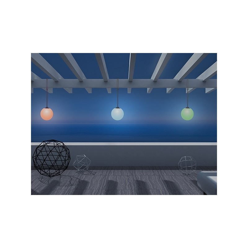 NEW GARDEN lampa wisząca NORAI 25 BATTERY GREY