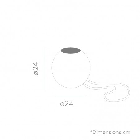 NEW GARDEN lampa wisząca NORAI 25 BATTERY BEIGE