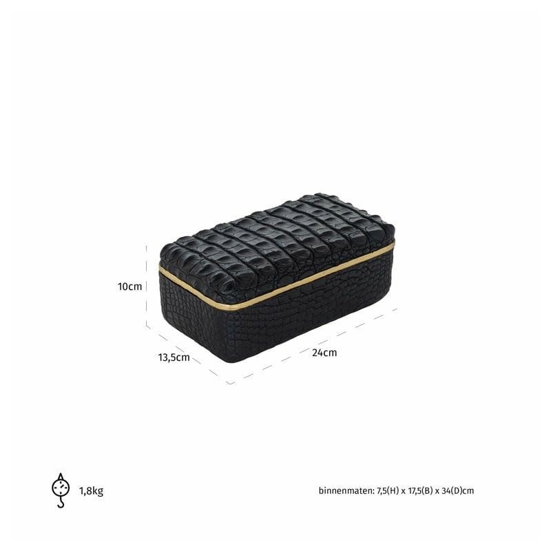RICHMOND pojemnik na biżuterię COBE S czarny