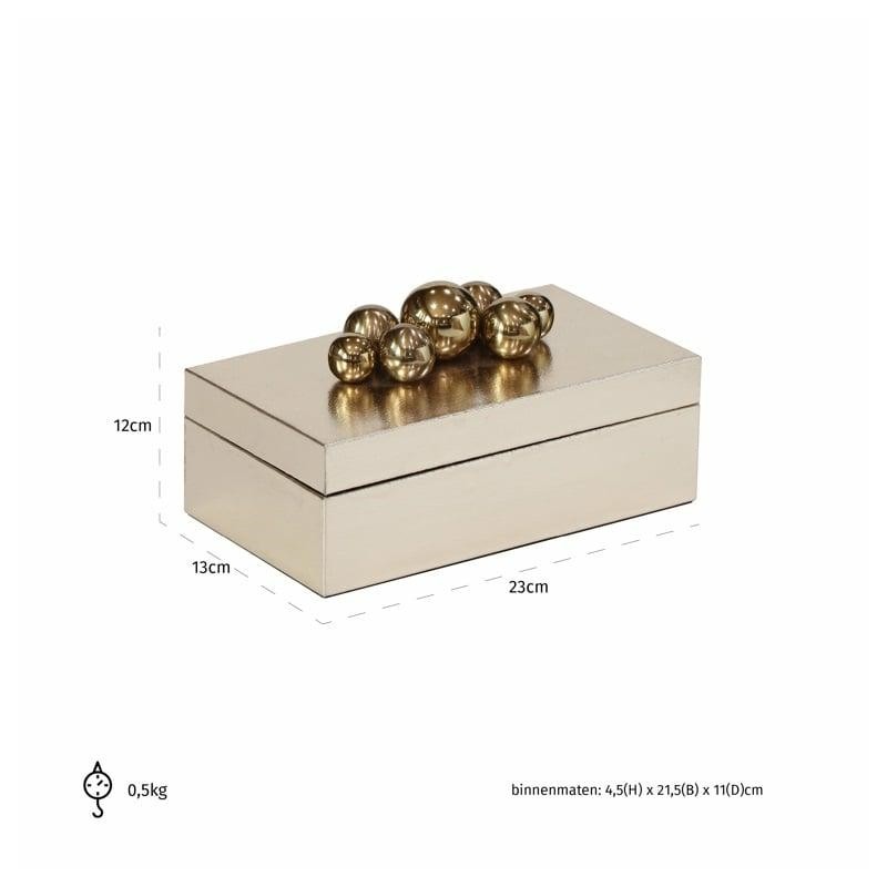 RICHMOND pojemnik na biżuterię NORAH złoty