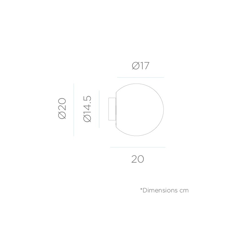 NEW GARDEN lampa ścenna BULY 20 WALL