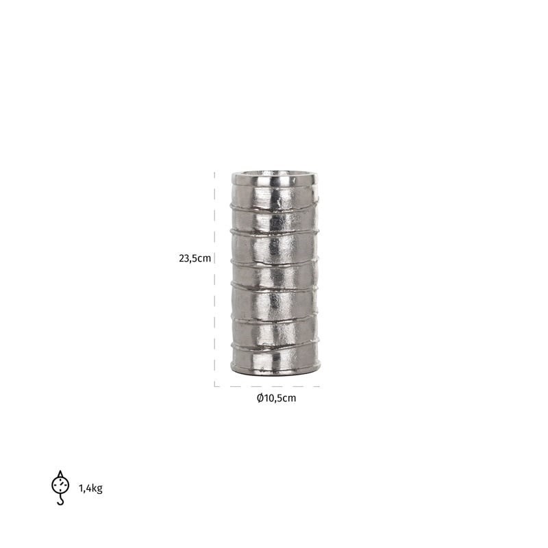 RICHMOND świecznik LINDE S srebrny