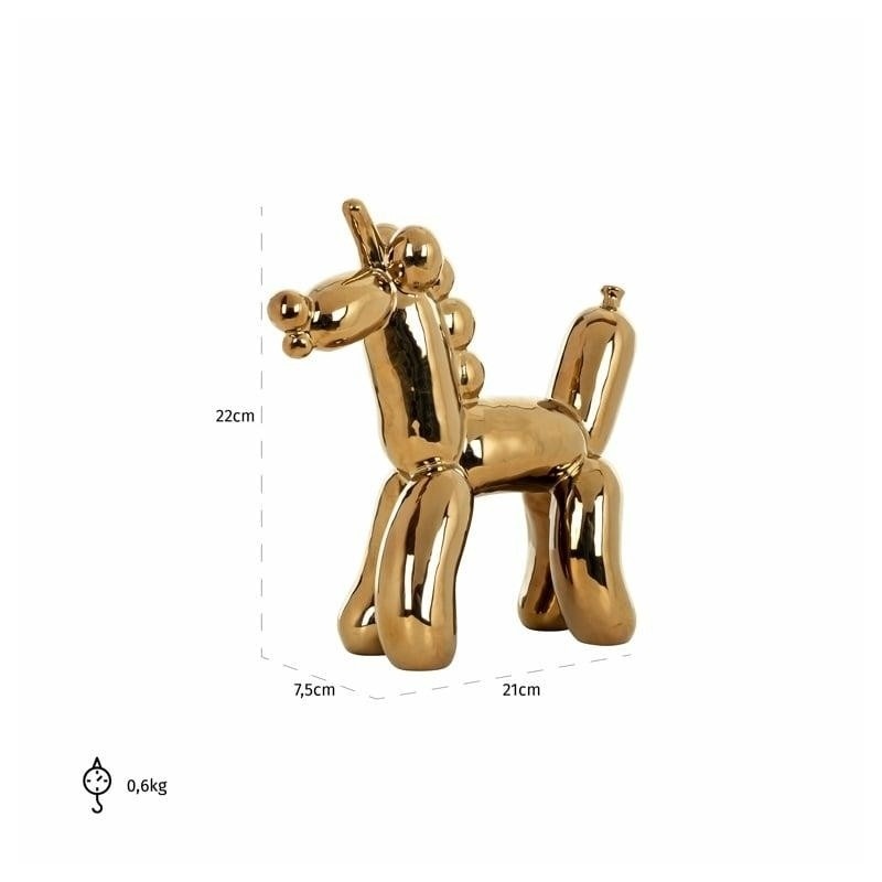 RICHMOND dekoracja JEDNOROŻEC złota