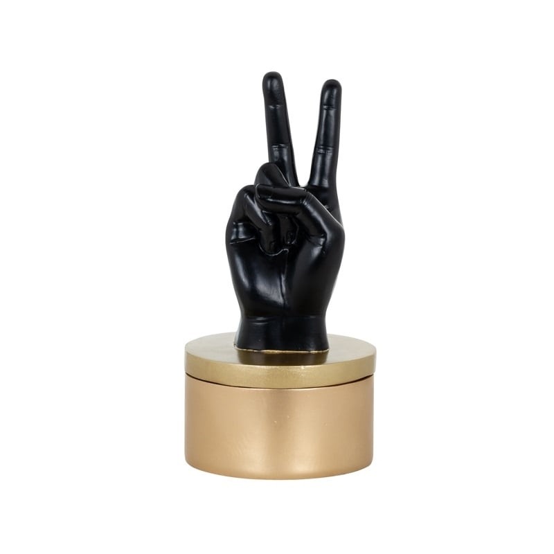 RICHMOND pojemnik dekoracyjny JUSTA czarno-złoty