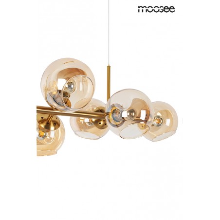MOOSEE lampa wisząca ROMEO GOLD   złota / bursztynowa