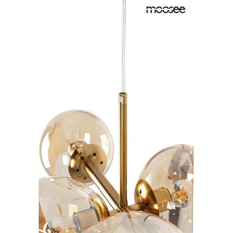 MOOSEE lampa wisząca ROMEO GOLD   złota / bursztynowa