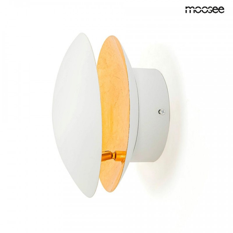 MOOSEE lampa ścienna ECLISE złota / biała
