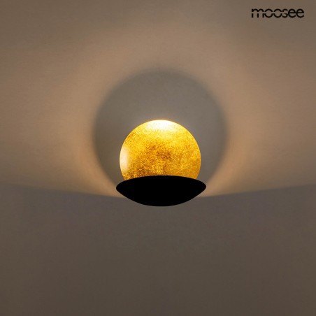MOOSEE lampa ścienna ECLISE złota / czarna