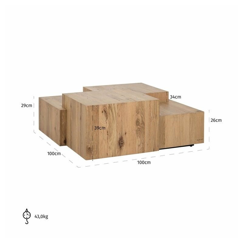 RICHMOND stolik kawowy LENNOX NATURAL