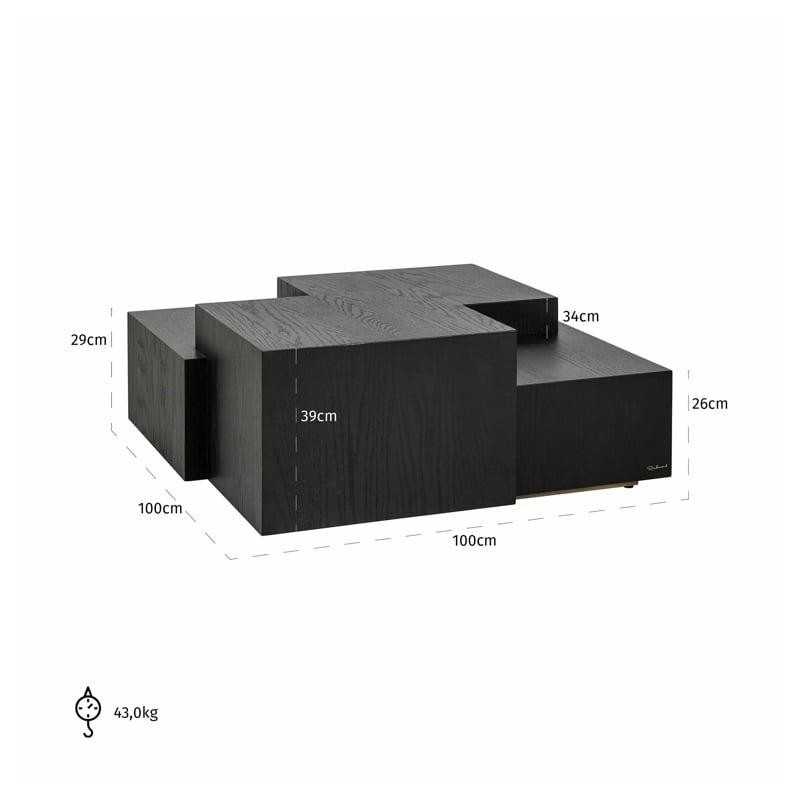 RICHMOND stolik kawowy LENNOX DARK COFFEE