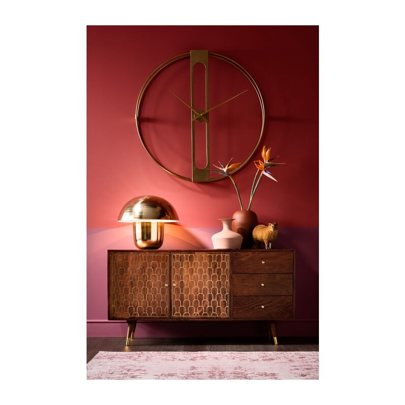 KARE zegar CLIP 107 złoty