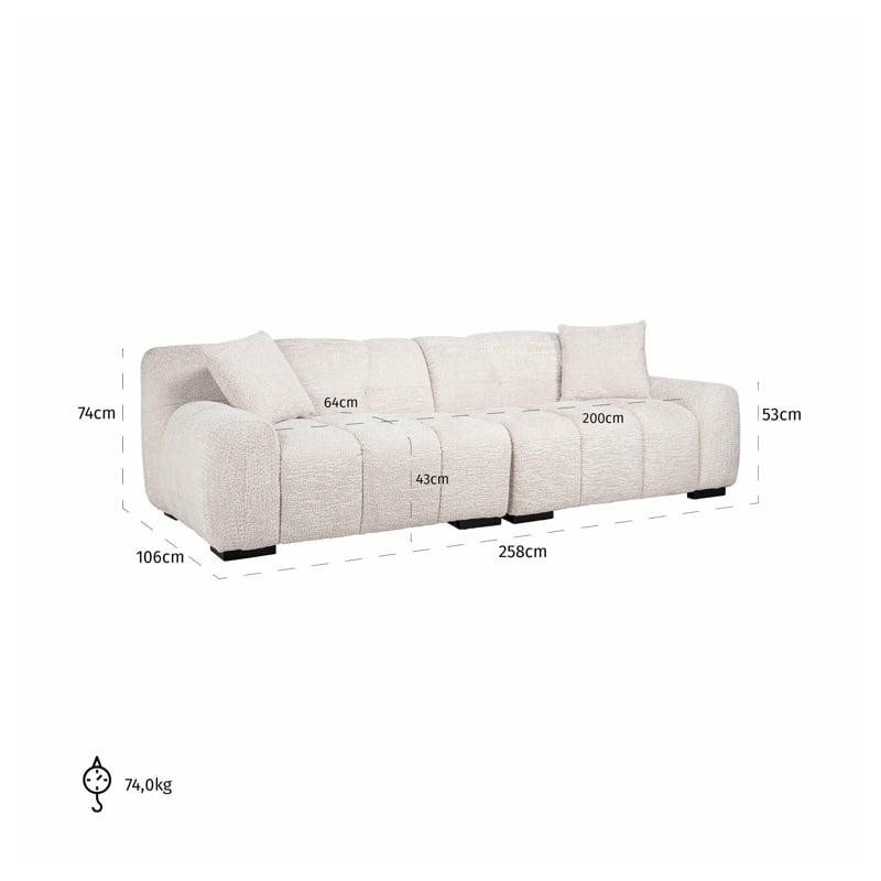 RICHMOND sofa CHARELLE beżowa
