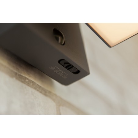 Lutec Lampa zewnętrzna ścienna PRIMA HYBRID 6993801118 szary i odcienie szarości