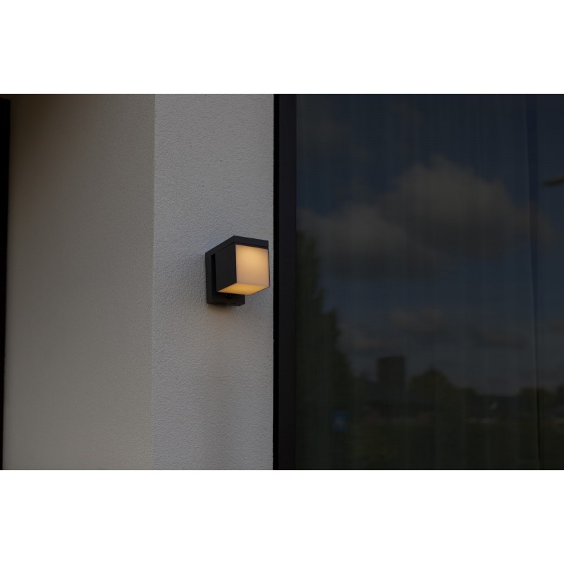 Lutec Lampa zewnętrzna ścienna PRIMA HYBRID 6993801118 szary i odcienie szarości