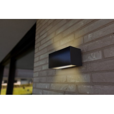 Lutec Lampa zewnętrzna ścienna INKA HYBRID 6989101118 szary i odcienie szarości