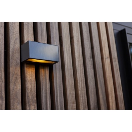 Lutec Lampa zewnętrzna ścienna INKA HYBRID 6989101118 szary i odcienie szarości