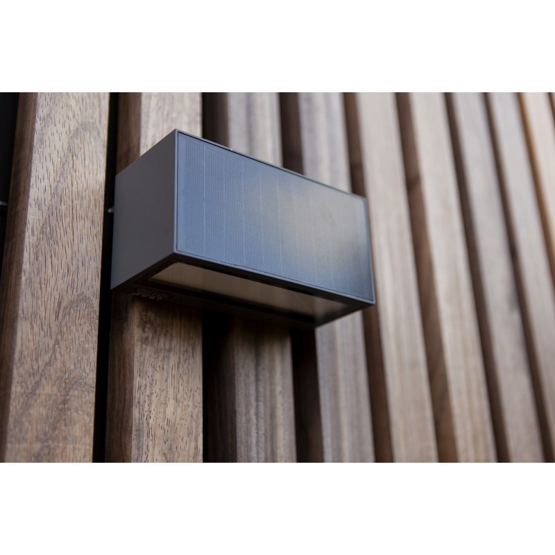 Lutec Lampa zewnętrzna ścienna INKA HYBRID 6989101118 szary i odcienie szarości