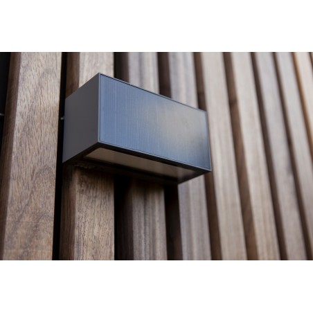 Lutec Lampa zewnętrzna ścienna INKA HYBRID 6989101118 szary i odcienie szarości