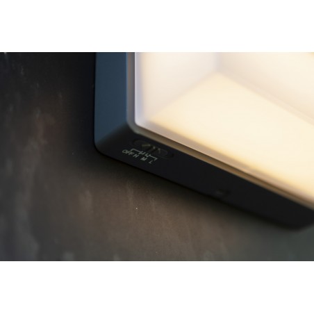 Lutec Lampa zewnętrzna ścienna ZELNA HYBRID 6912401345 szary i odcienie szarości