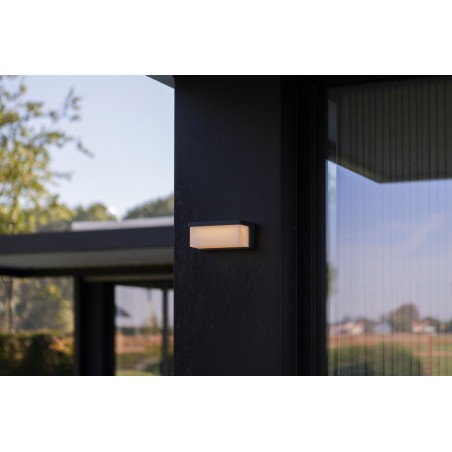 Lutec Lampa zewnętrzna ścienna ZELNA HYBRID 6912401345 szary i odcienie szarości