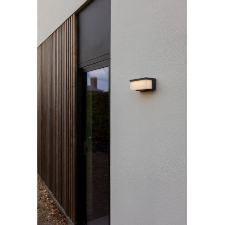 Lutec Lampa zewnętrzna ścienna ZELNA HYBRID 6912401345 szary i odcienie szarości