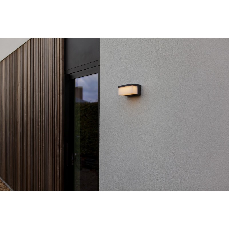 Lutec Lampa zewnętrzna ścienna ZELNA HYBRID 6912401345 szary i odcienie szarości