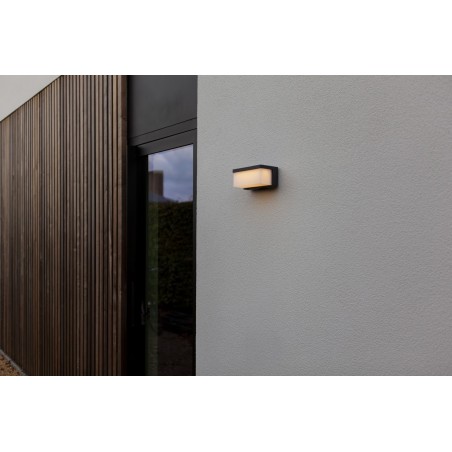 Lutec Lampa zewnętrzna ścienna ZELNA HYBRID 6912401345 szary i odcienie szarości