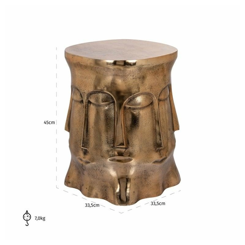 RICHMOND stolik HEDRON złoty