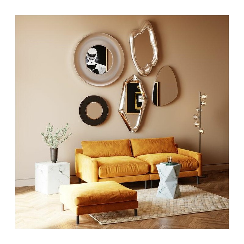 KARE lustro ścienne HOLOGRAM 117x68 cm srebrne