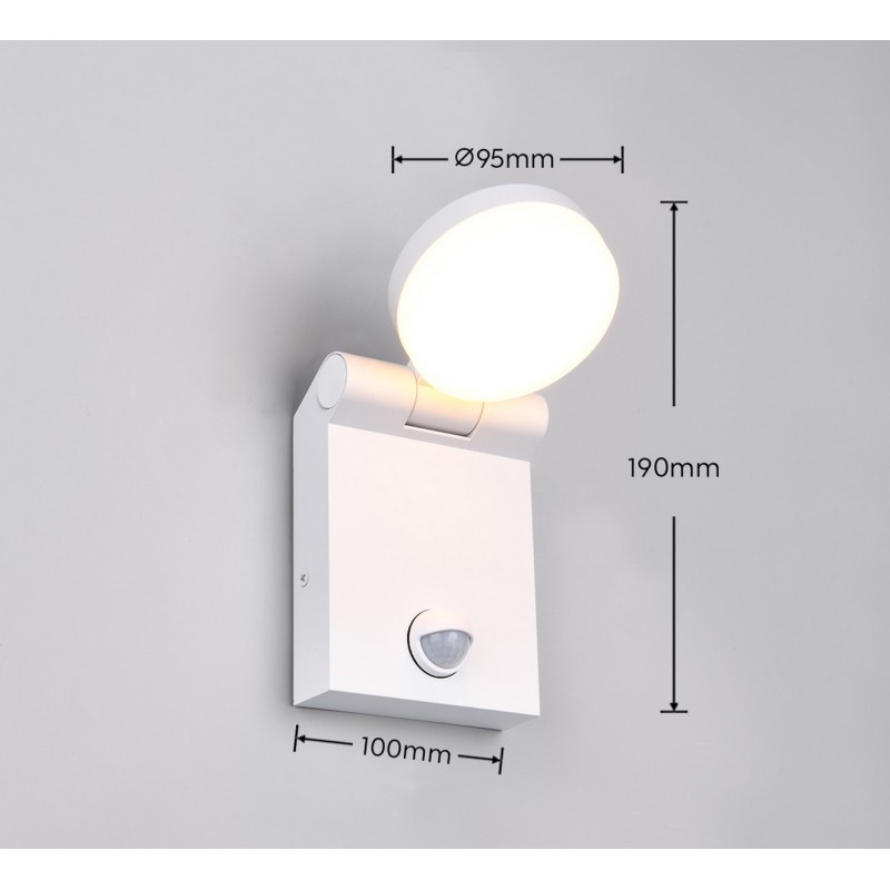Trio Lampa zewnętrzna ścienna ADOUR - CZUJNIK RUCHU 245569131 biały
