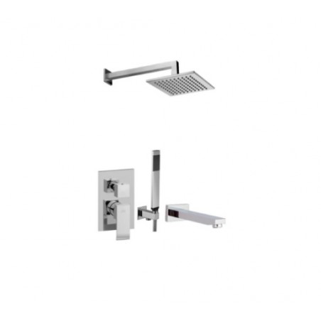 Paffoni Elle Zestaw natryskowo-wannowy podtynkowy chrom