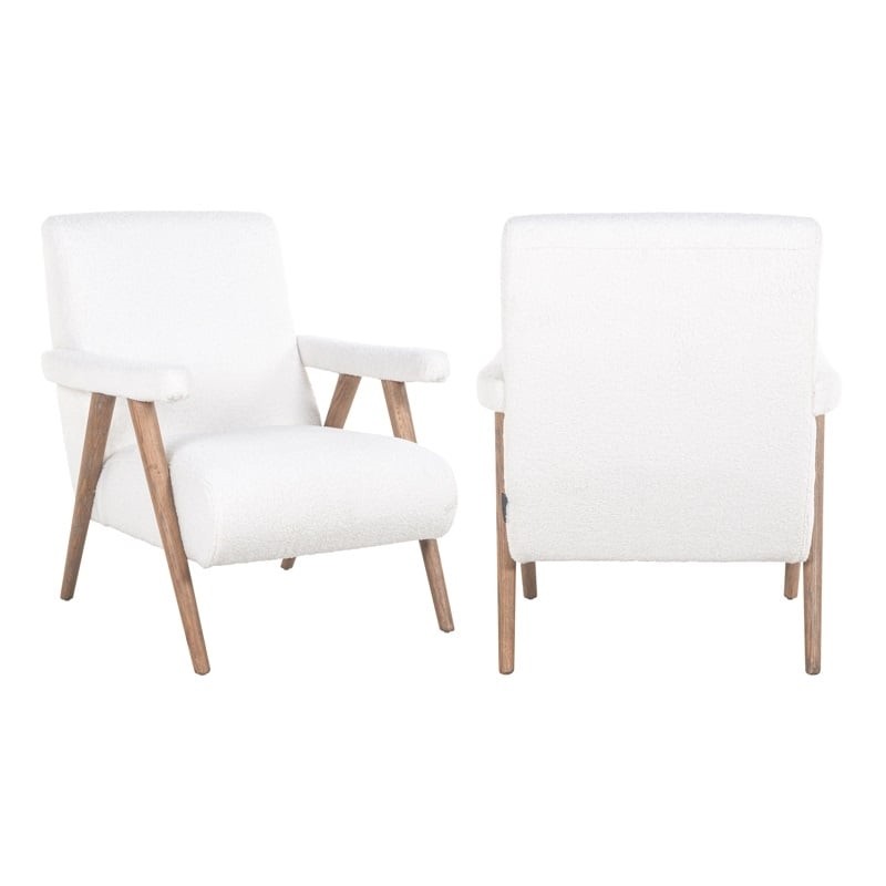 RICHMOND fotel BONO biały - trudnopalny