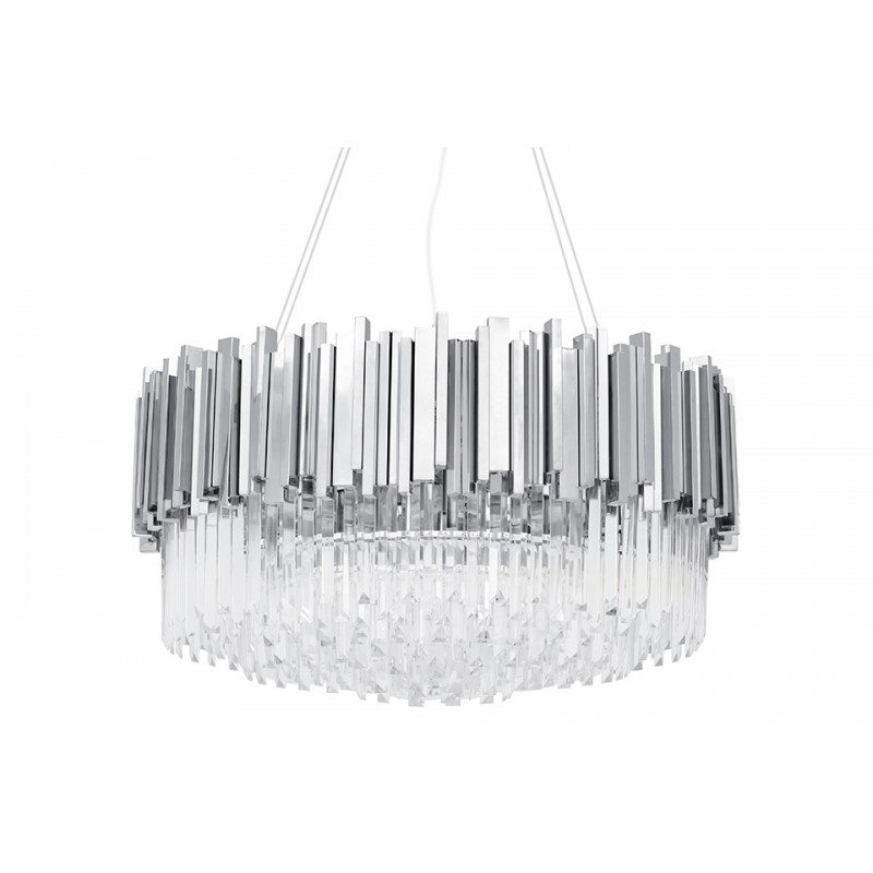 Lampa wisząca IMPERIAL SILVER 80 - stal, kryształ