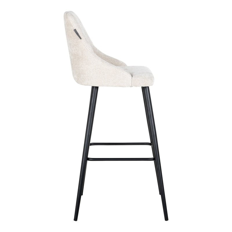 RICHMOND zestaw krzeseł barowych BROOKE 78 jasny beż - 2 sztuki