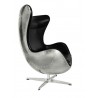 Fotel EGG AVIATOR PU czarny