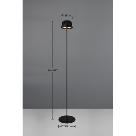 RL Lampa zewnętrzna przenośna SUAREZ R47706132 czarny