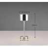 RL Lampa stołowa JEFF R59151107 srebrny i odcienie srebra