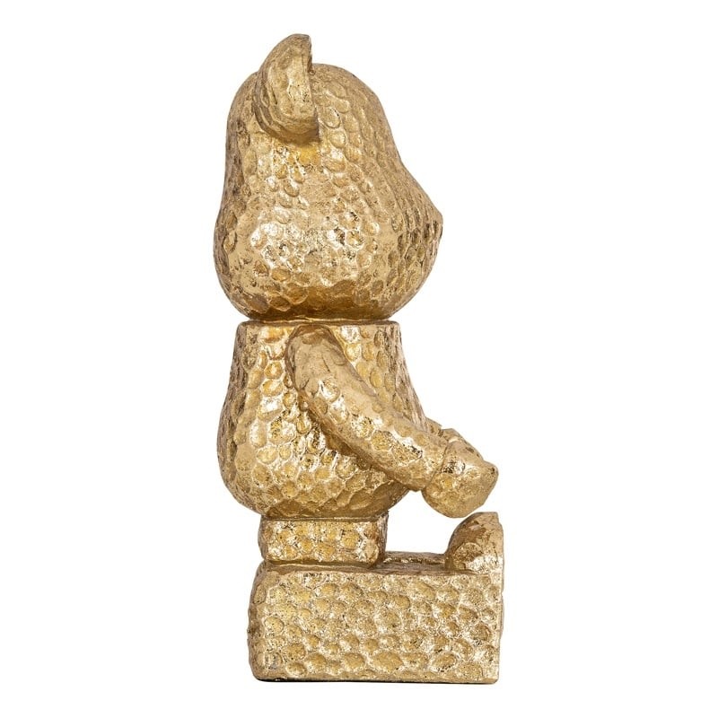 RICHMOND dekoracja SITTING BEAR złota