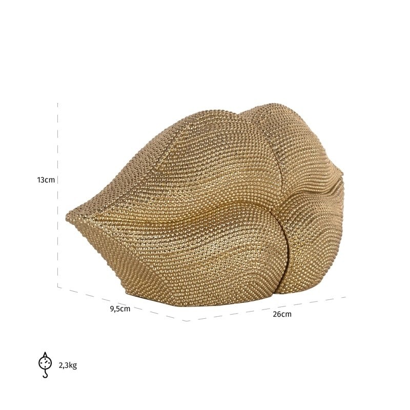 RICHMOND podpórka do książek KISS złota